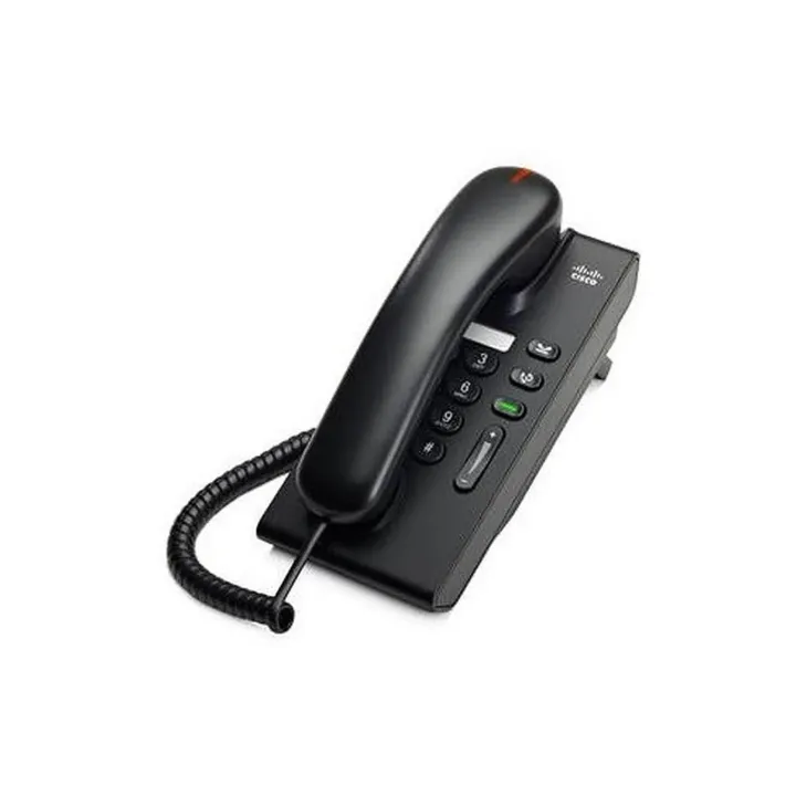 Cisco Téléphone de bureau 6901 Slimline Noir