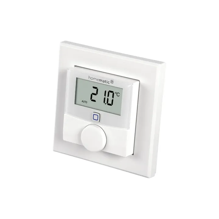 Homematic IP Thermostat mural radio pour maison intelligente avec capteur dhumidité