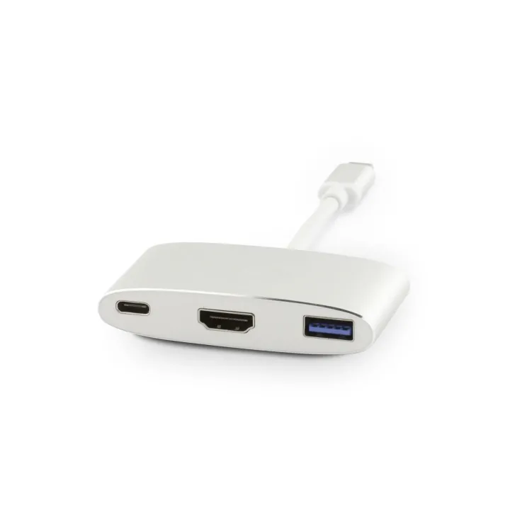 LMP Multiadaptateur USB-C – HDMI, USB 3.0 argentés