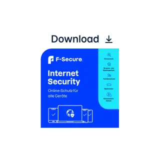 F-Secure Internet Security ESD, version complète, 1 appareil, 1 an
