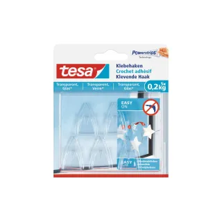 tesa Crochet adhésif 0,2 kg pour surfaces transparentes