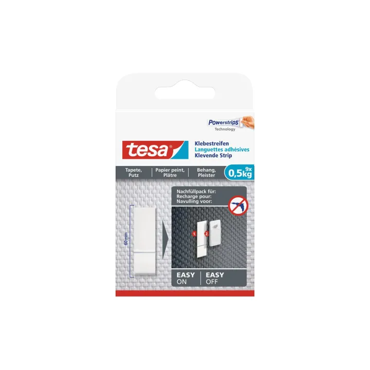 tesa Bandes adhésives 0.5 kg pour papier peint + plâtre