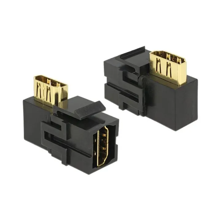 Delock Module Keystone HDMI type-A, 90°, SW coudée à 90