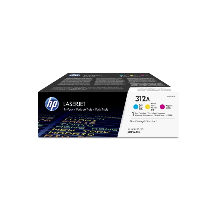 HP Toner Nr. 312A (CF440AM) Cyan-Magenta-Yellow