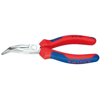 Knipex Pince à becs demi-ronds avec tranchant chromé 40°.