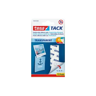 tesa Pastille adhésive TACK 72 Pièce-s, Transparent