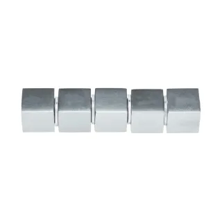 Sigel Aimant SuperDym Cube Design 5 x 11 mm Argenté, 5 Pièce-s