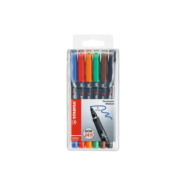 STABILO Stylo à feuilles OHPen universel M 6 pièces