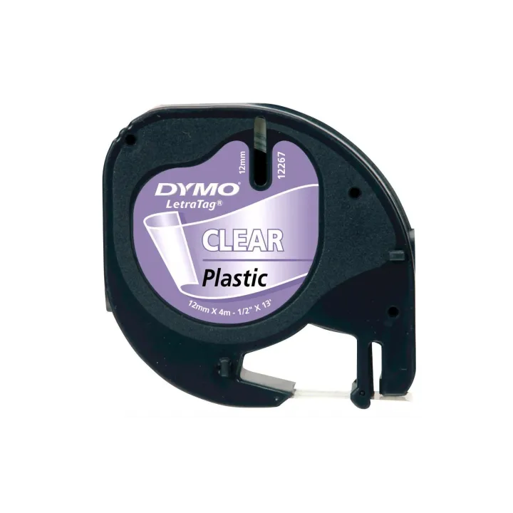 DYMO Ruban détiquettes LetraTag Noir auf Transparent