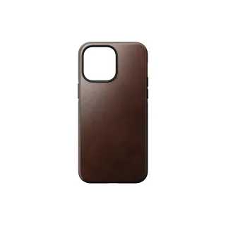 Nomad Coque arrière Modern Leather Horween iPhone 14 Pro Max Brun