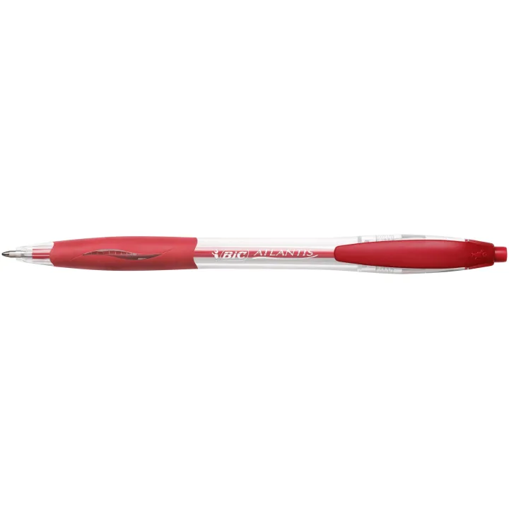 BIC Stylo bille Atlantis Classic 0,32 mm, Rouge, 12 pièces