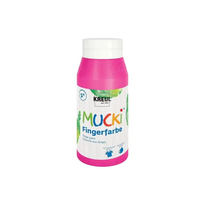 Kreul Peinture aux doigts Kreul Mucki 750 ml, rose