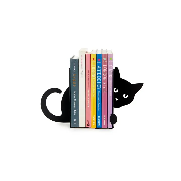 Trendform Serre-livres Chat Noir