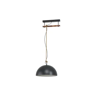 EGLO Leuchten Lampe suspendue HODSOLL 1x E27, Noir-Marron