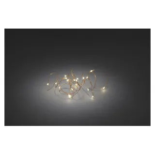 Konstsmide Guirlande lumineuse à LED Angel Hair 1.9 m 20 LED, cuivre