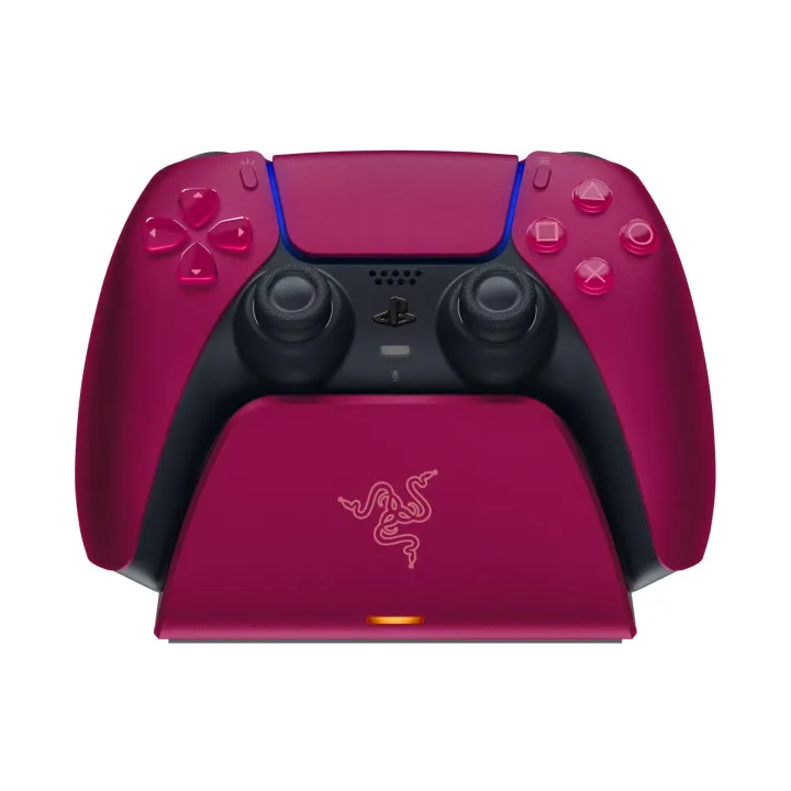 Razer Quick Charging Stand Rouge avec contrôleur DualSense