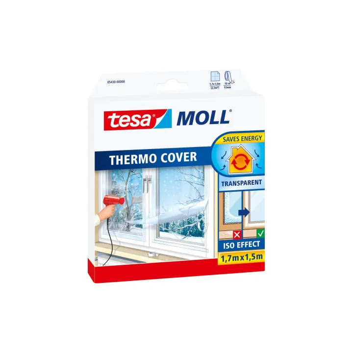 tesa Thermo Cover Film disolation pour fenêtres 1.7 x 1.5 m