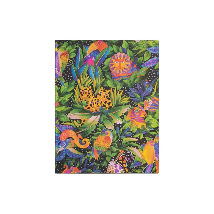Paperblanks Bloc-notes Jungle Song 18 x 23 cm, À lignes, Multicolore