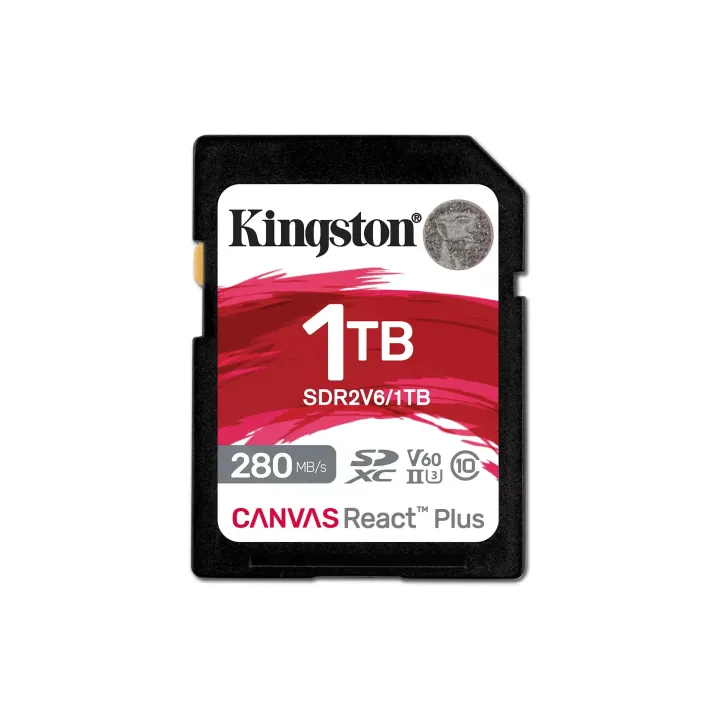 Kingston Carte SDXC Canvas React Plus V60 1000 GB