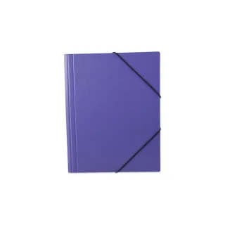 Office Focus Portfolio à ruban élastique A4 sans étiquette Violet