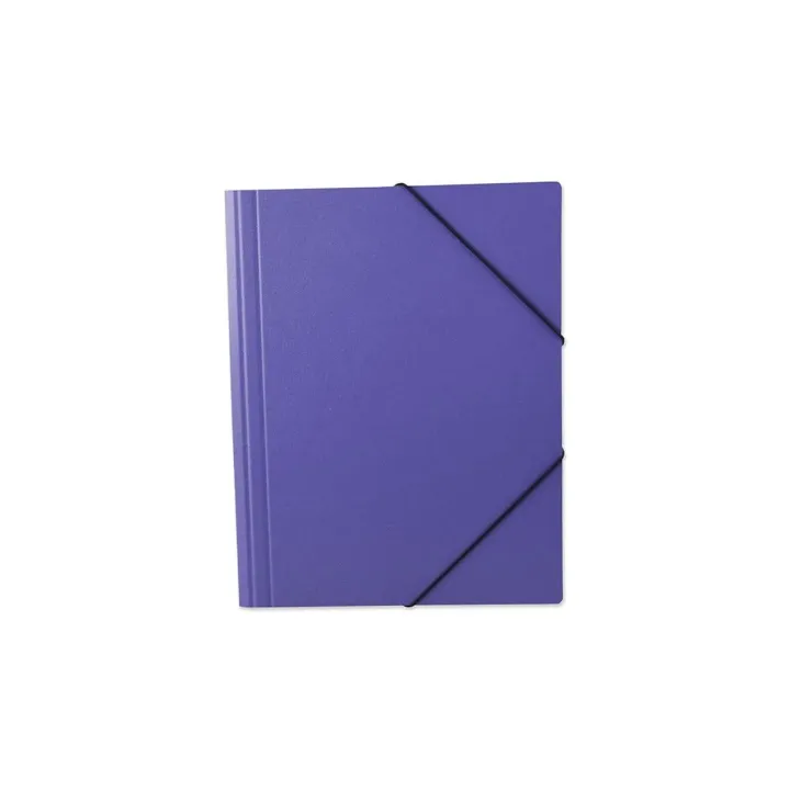 Office Focus Portfolio à ruban élastique A4 sans étiquette Violet