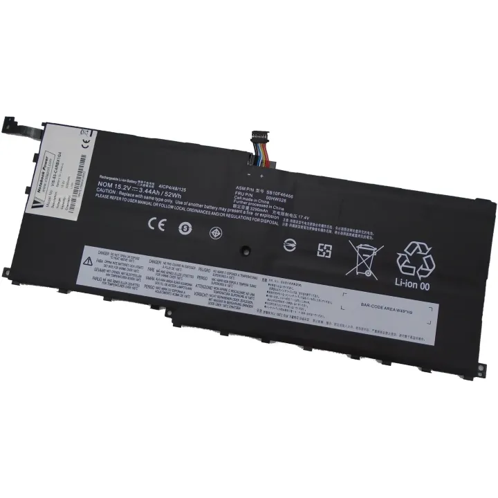 Vistaport Batterie pour Lenovo Thinkpad X1 Carbon 4th Generation