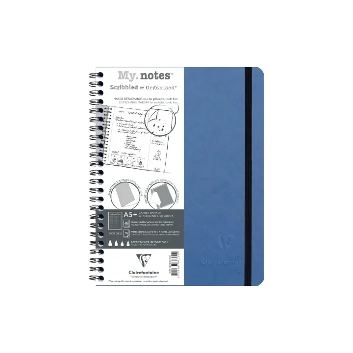 Clairefontaine Bloc-notes AgeBag A5+, dotted, Bleu