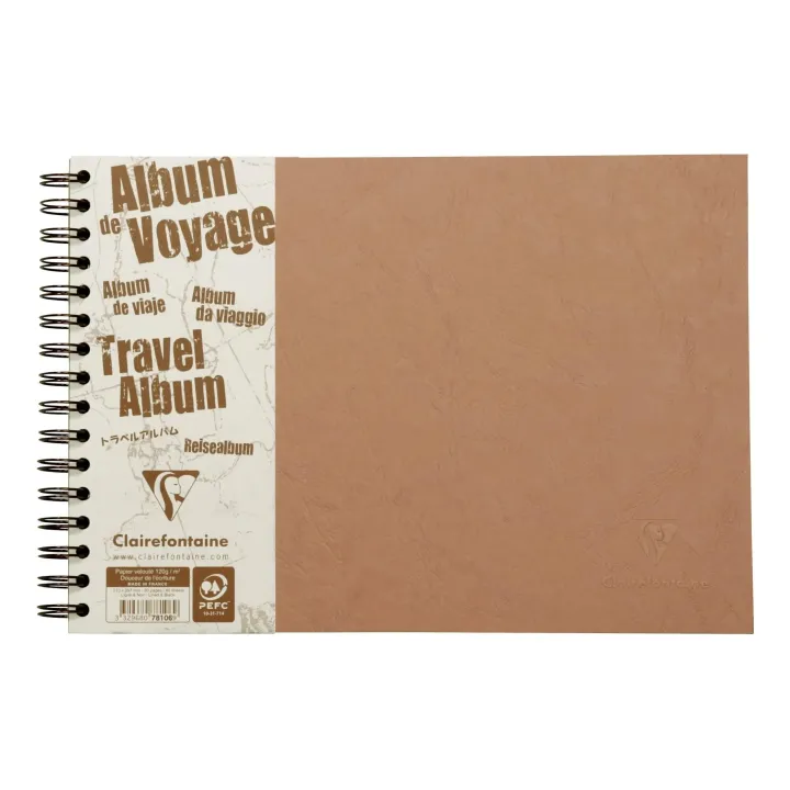 Clairefontaine Album photo AgeBag A4 horizontal, 40 feuilles, tabac