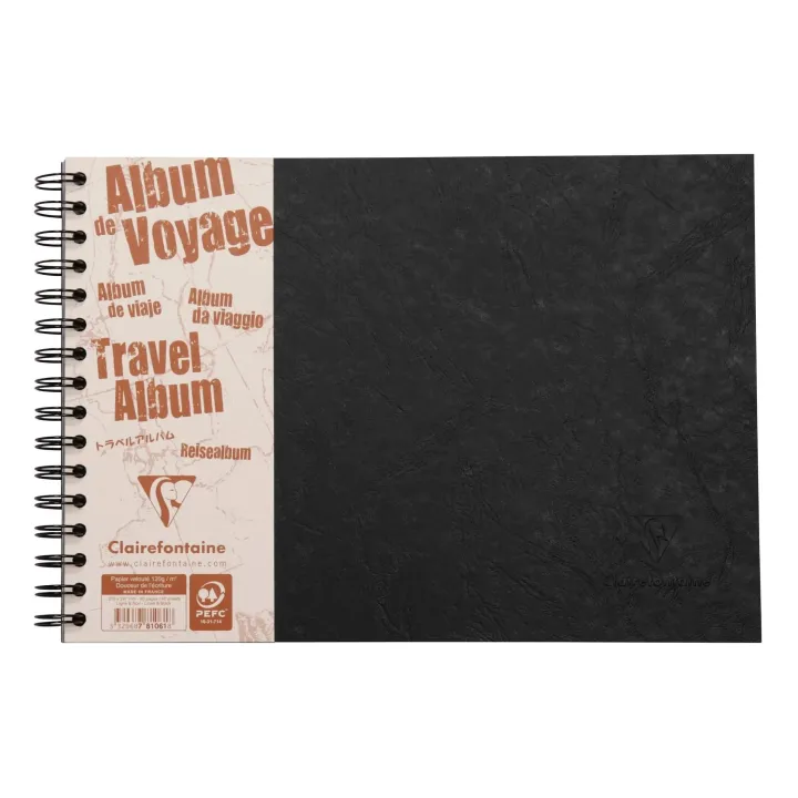 Clairefontaine Album photo AgeBag A4 horizontal, 40 feuilles, noir