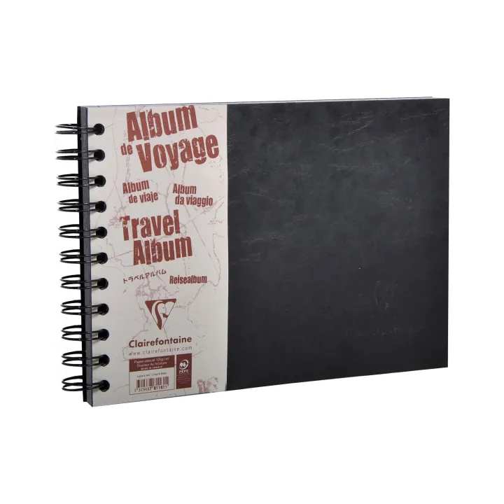 Clairefontaine Album photo AgeBag A5 horizontal, 40 feuilles, noir