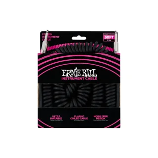 Ernie Ball Câbles d’instruments 6044 - 9.14 m, Noir