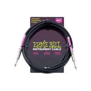 Ernie Ball Câbles d’instruments 6048 - 3.05 m, Noir