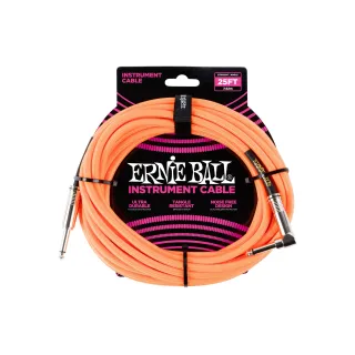 Ernie Ball Câbles d’instruments 6067 - 7.62 m, Orange fluo