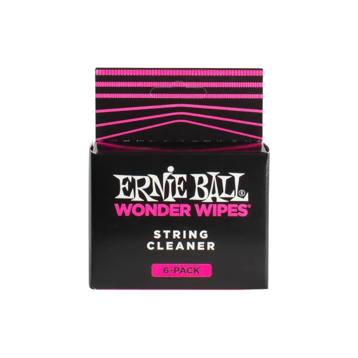 Ernie Ball Nettoyant pour cordes 4277 Wonder Wipes – Paquet de 6