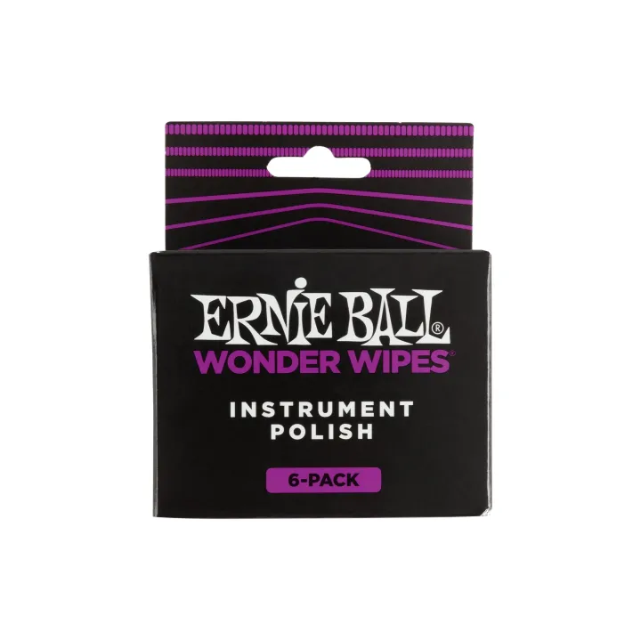 Ernie Ball Chiffon doux 4278 Wonder Wipes – Paquet de 6