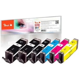 Peach Kits d’encre Canon 570XL-571XL Multi-Pack BK-C-M-Y