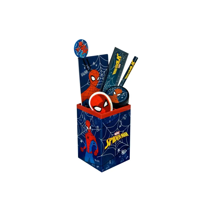 Undercover Pot à crayons filled 7-piece Spiderman