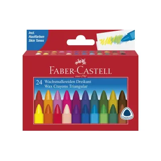 Faber-Castell Crayon gras de couleur Multicolore, 24 pièces