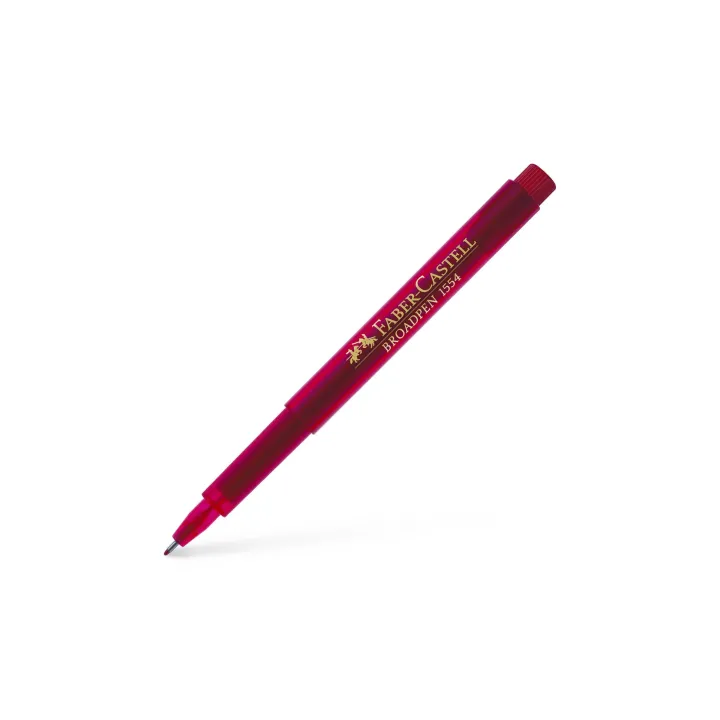 Faber-Castell Fineliner Broadpen 1554 0.8 mm, Rouge