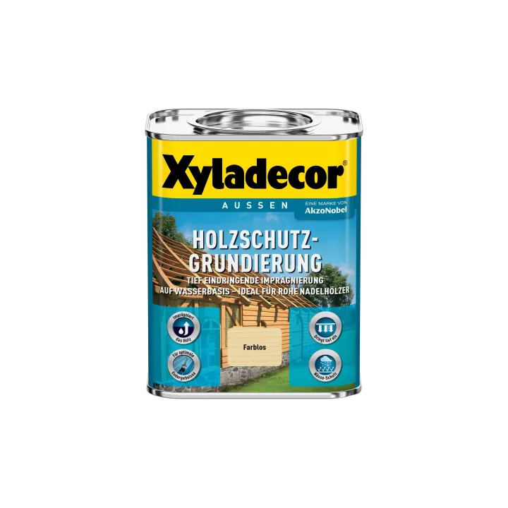 Xyladecor Primaire de protection du bois, à base deau, 750 ml