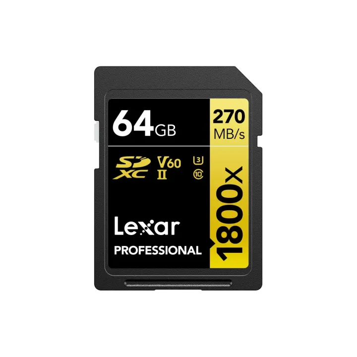 Lexar Carte SDXC Professional 1800x Gold Series 64 GB