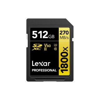 Lexar Carte SDXC Professional 1800x Gold Series 512 GB