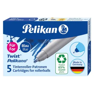 Pelikan Cartouche d’encre Twist eco Bleu, 5 pièces