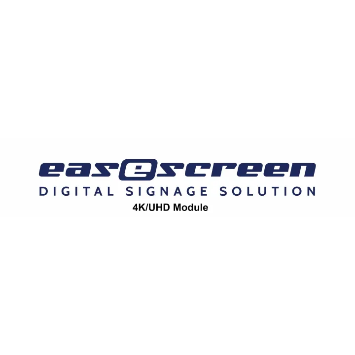 easescreen Logiciel de signalisation numérique Module 4K-UHD y compris SA Plus, 1 an