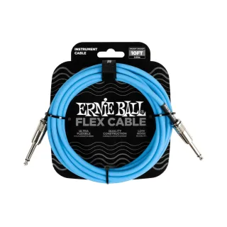 Ernie Ball Câbles d’instruments Flex 6412 – 3.05 m, Bleu