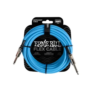 Ernie Ball Câbles d’instruments Flex 6417 – 6.09 m, Bleu