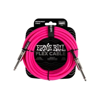 Ernie Ball Câbles d’instruments Flex 6418 – 6.09 m, Rose