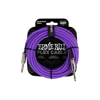 Ernie Ball Câbles d’instruments Flex 6420 – 6.09 m, Pourpre