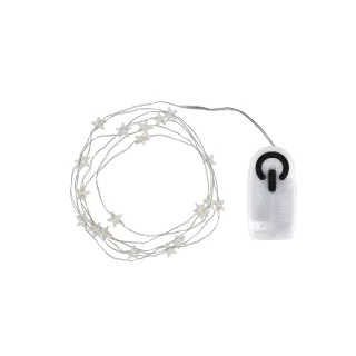 Sirius Guirlande lumineuse à LED Angel Hair Trille Stern, 1.9 m, argent
