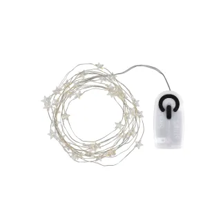 Sirius Guirlande lumineuse à LED Angel Hair Trille Stern, 3.9 m, argent
